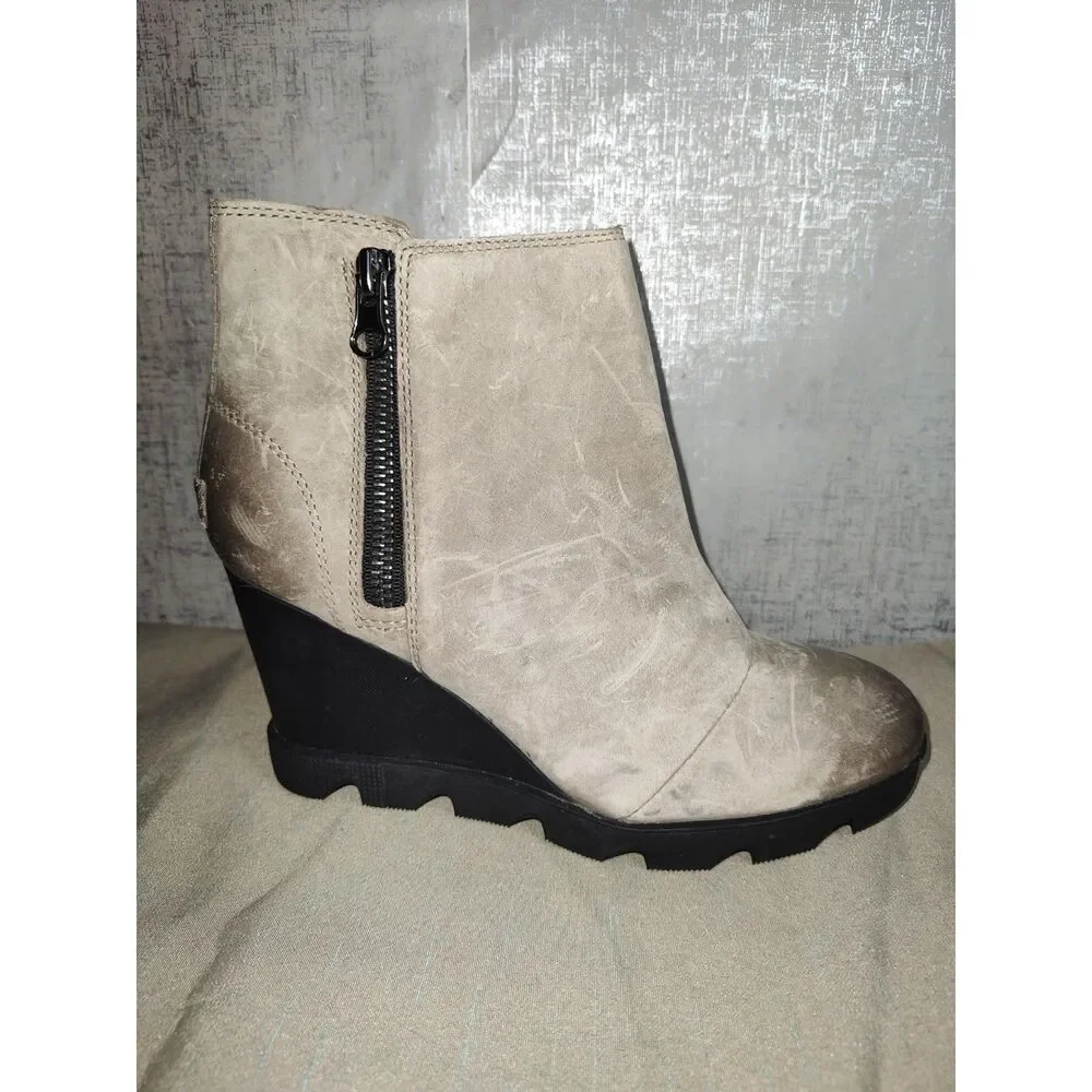 Sorel Joan Uptown Zip Ankle Boots Sz 9